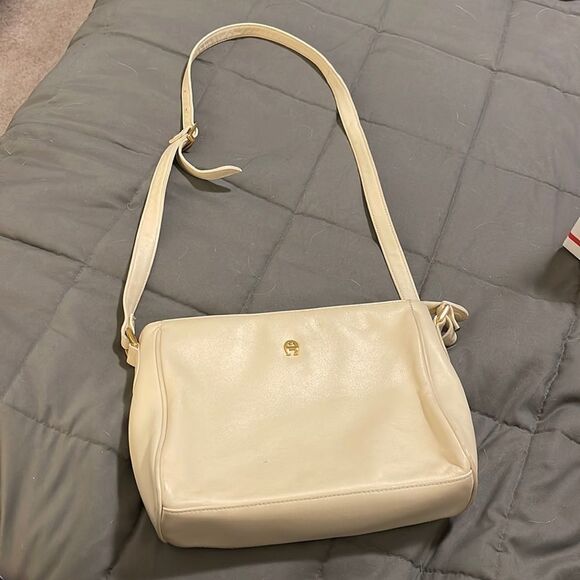 Crème Colored Purse With Adjustable Strap — EXCELLENT Condition! - Picture 1 of 9